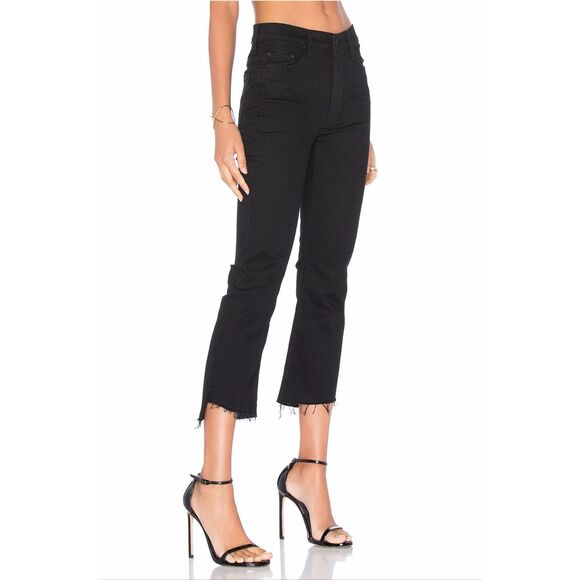 Mother The Insider Crop Step Fray in Not Guilty Black Size 29 - Picture 4 of 12
